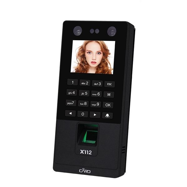 

fingerprint access control biometric facial recognition system 2.8inch tcp/ip/usb time attendance machine support face rfid password unlock