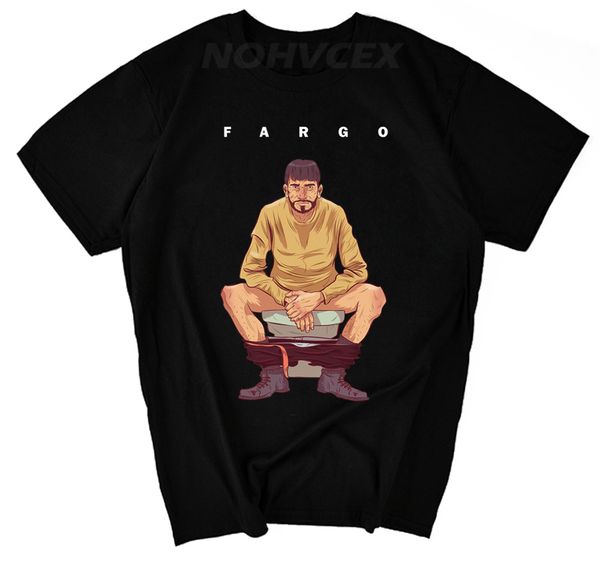 

американская мода tv fargo творческой печать летом мужская одежда с короткими рукавами билли бобом