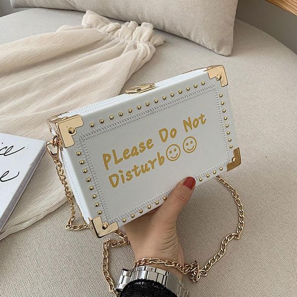 

mini handbags women rivet purse fashion brand square messenger-bag