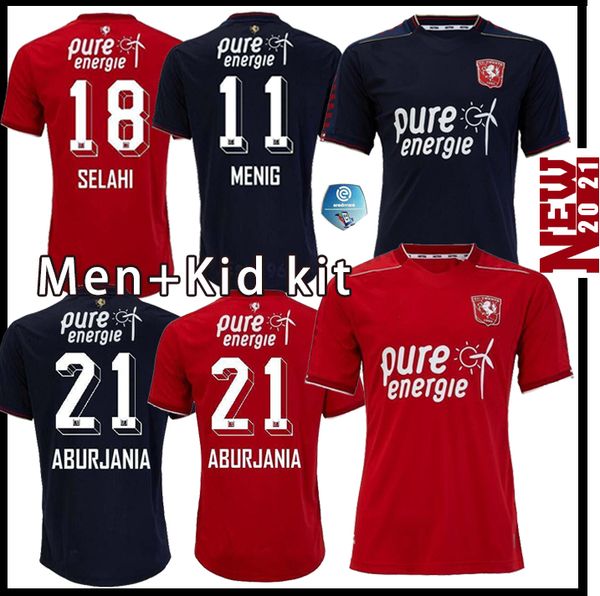 

twente enschede fc soccer jerseys 2020 2021 home red away menig selahi aburjania roemeratoe football shirts maillot de foot, Black;yellow