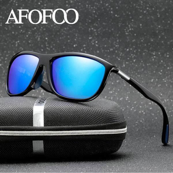 

sunglasses afofoo men hd polarized brand driving sun glasses classic goggle for male eyewear uv400 shades women gafas, White;black