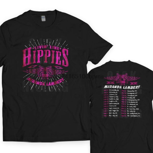 

горячий новый miranda lambert livin' как хиппи даты тура t-shirt s-5xl
