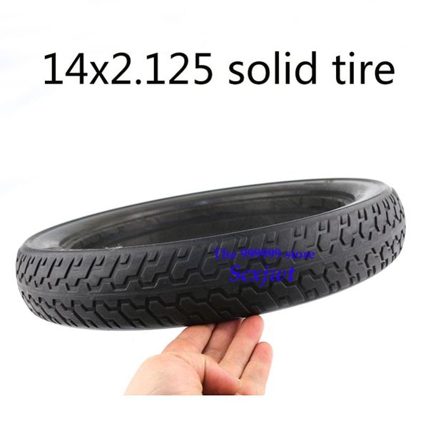 

solid vacuum tire 14x2.125 for electric scooter inflation-tiref etus