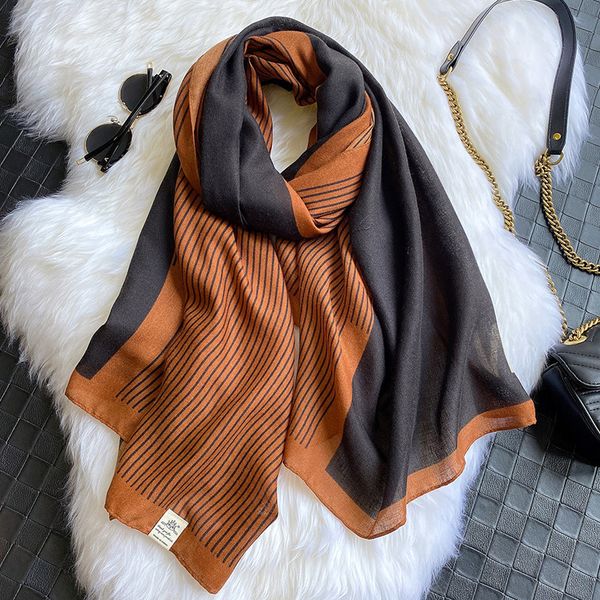 

scarves european and american style travel vacation autumn scarf women fashion wild flower seaside shawl beach towel, Blue;gray