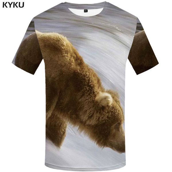 

bear russia print leisure 3d 3d print shirts comics horror hentai men clothing