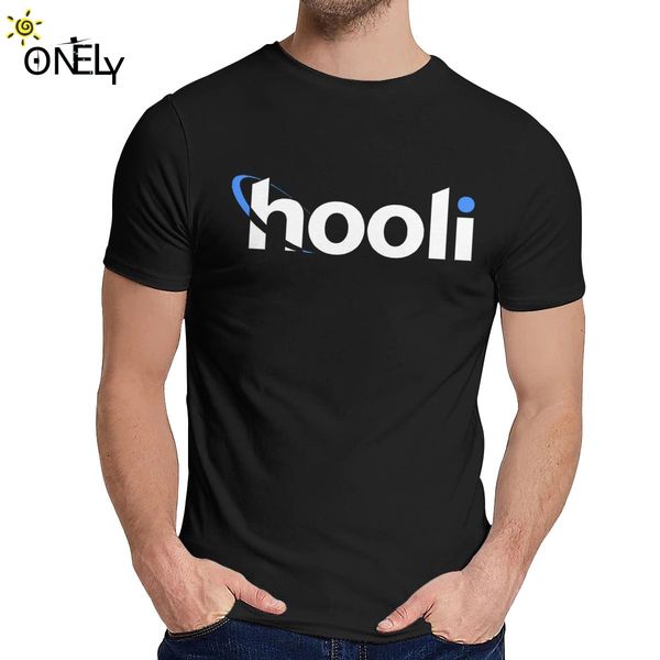 

new design hooli logo silicon valley t shirt men soft pure cotton t shirt fashion crewneck