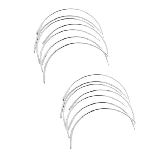 

50 pieces bent sewing needle for repair canvas upholstery leather sofa carpet, Black