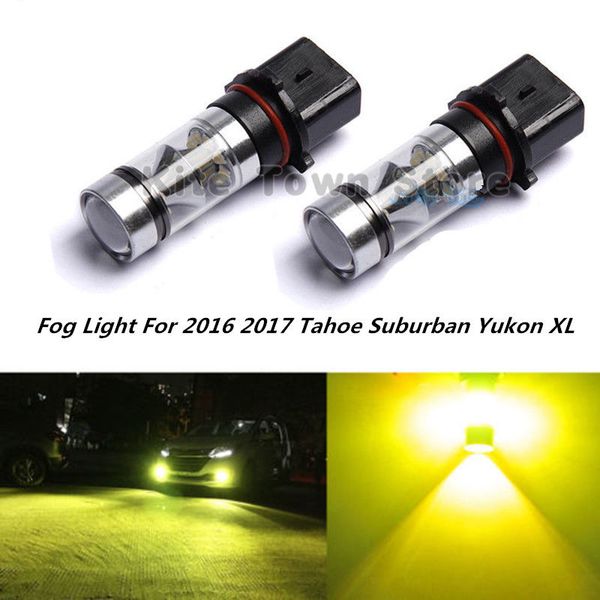 

psx26w 100w led fog light for 2020 2020 tahoe suburban yukon xl 3000k yellow