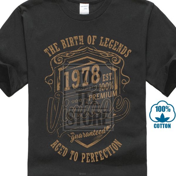 

the birth of legends 1978 40th birthday mens funny t shirt 40 year old gift