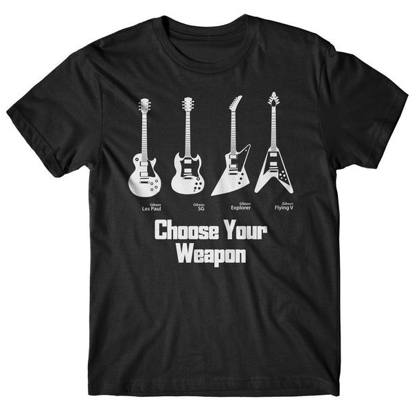 

sell 2019 fashion shirt men's t-shirt electric guitar rock guitarist t shirts short sleeve