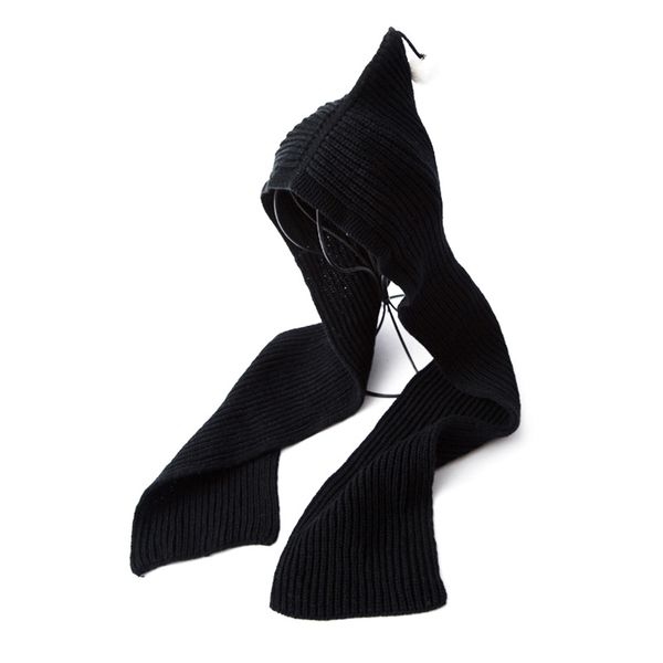 

2-in-1 hat knitted scarf keep warming cap winter accessories kids comfortable warm, Blue;gray