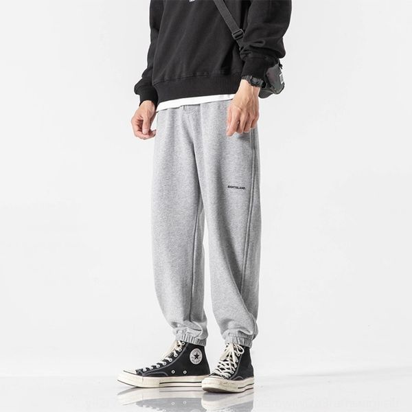 

nan xia qiao zhuang 2020 autumn new men's sweat casual pantssports pants sports pantsthree-color side seam printing basic casual pants, Blue