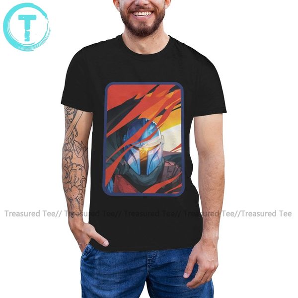 

mandalorian t shirt the mandalorian through red flames t-shirt male cute tee shirt streetwear printed tshirt