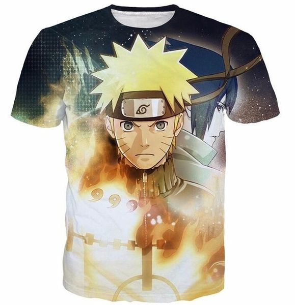 

cloudstyle cartoon summer 3d anime brand naruto 3d print shirts oversized harajuku graphic men clothing