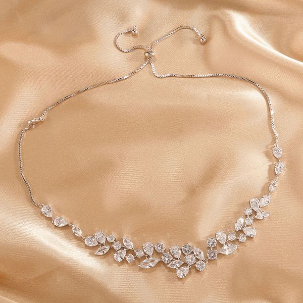 

sederyla charm sweet flower fashion necklace for women girl party dairy home accessories for dinner bridal, Silver