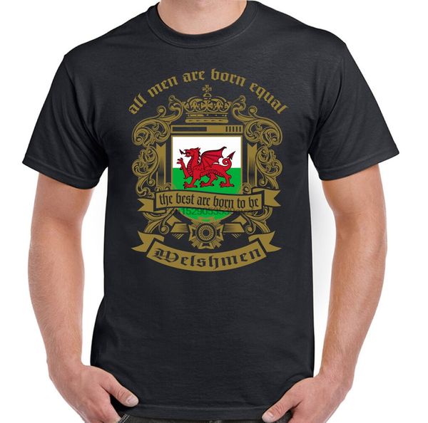

men are born equal welsh mens t-shirt flag wales football rugby st davids day