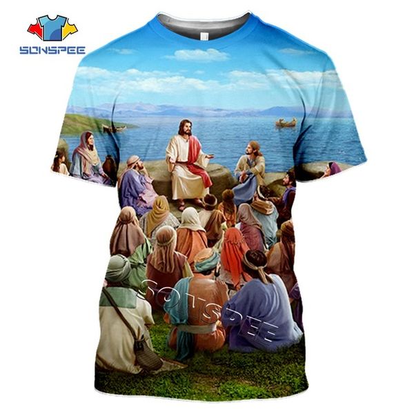 

summer homme clothing god cartoon men religion christ jesus 3d print shirts harajuku kawaii graphic men clothing