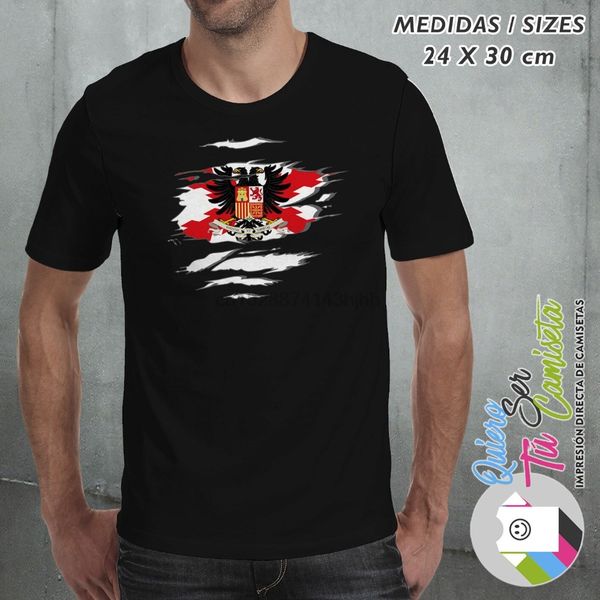 

flag t-shirt spain flags flag effect tears t-shirt new 2020 men casual letter printed printed shirts