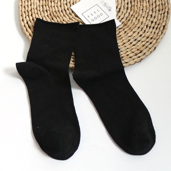 

men's autumn and winter simple bamboo fiber tube men's cotton cotton and business socks tube breathable socks xuchx, Black
