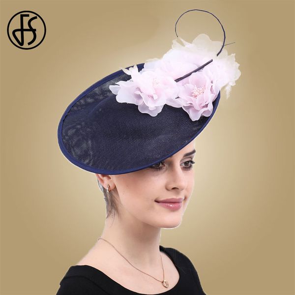 

stingy brim hats fs pink flowers women pillbox hat fascinator wedding for feather vintage cocktail party fedoras, Blue;gray