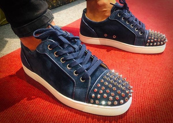 

low junior red bottom sneakers for mens luxury fashion mens womens casual shoes designer black,gold,grey,pink... wholesale size 35-47