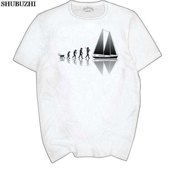 

new yacht evolution men t shirt summer style short sleeve t-shirt casual cotton cool boat man clothing euro size