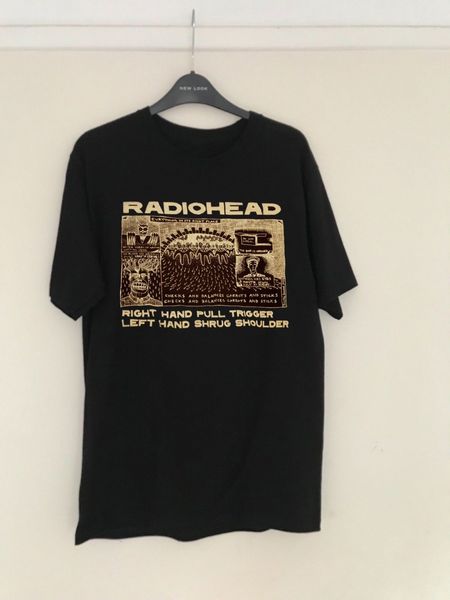 

printing radiohead t shirt summer style fashion men t shirts tee round neck