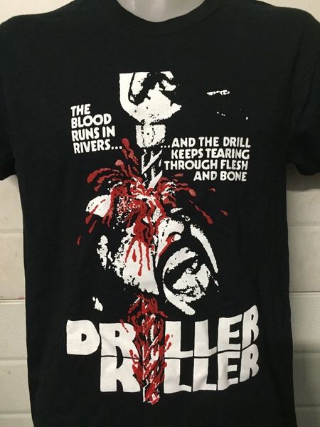 

driller killer film shirt плакат зомби-хоррор мужская футболка