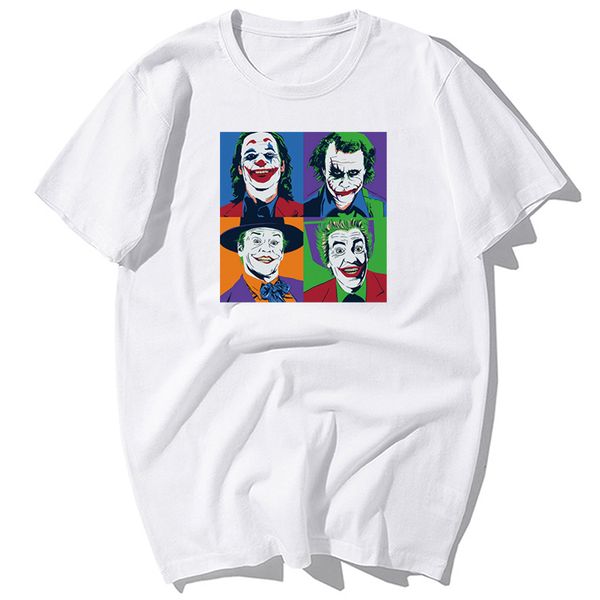 

fashion superhero moive batman clown the jkoers print t-shirts men summer casual cotton short sleeve t shirt harajuku streetwear
