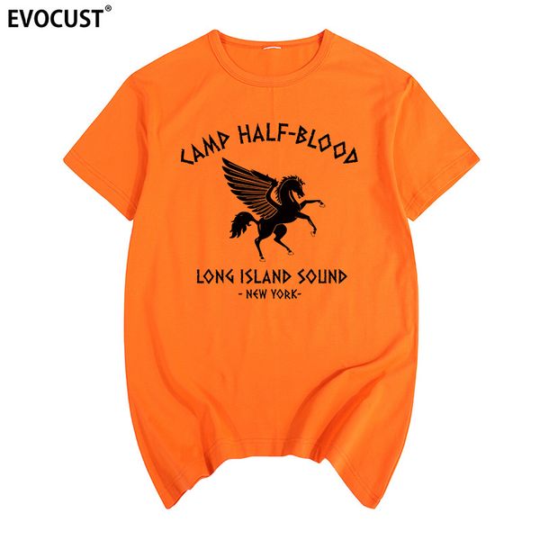 

camp half blood new york long island sound percy jackson summer t-shirt cotton men t shirt new women tee fashion casual