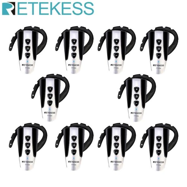 

retekess106 10 pcs uhf professional wireless receiver for wireless tour guide system conference church translation training