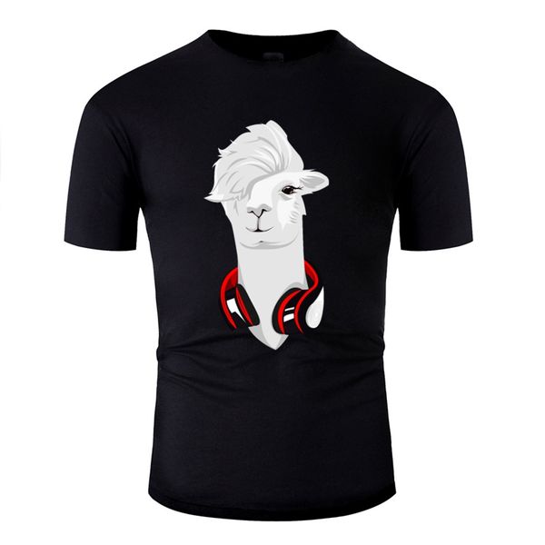 

новое прибытие llama t shirt men graphic мужские футболки o шеи большой размер 3xl 4xl 5xl