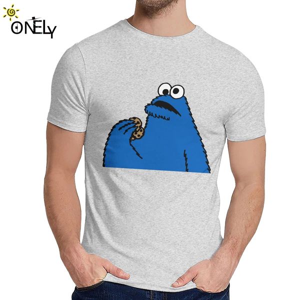 

the cookies monster 100% cotton geek round neck retro t-shirt