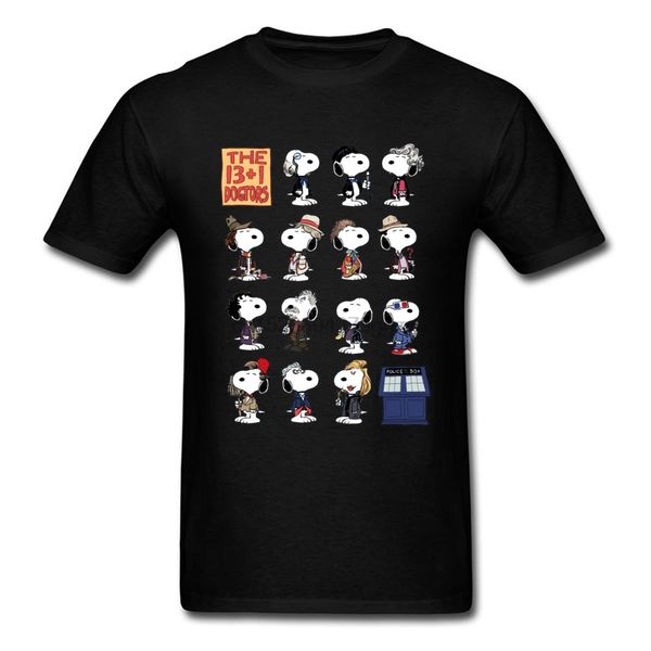 

doctor who peanuts comic t shirts corgi terrier dog dr who tshirt tardis back to the space ship dalek funny t shirt 3d men