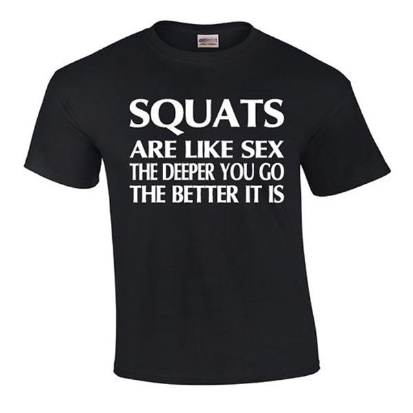 

squats are like | squats t-shirt summer new fashion cool tshirt men cool tee shirt cotton 100% casual o-neck t shirt homme