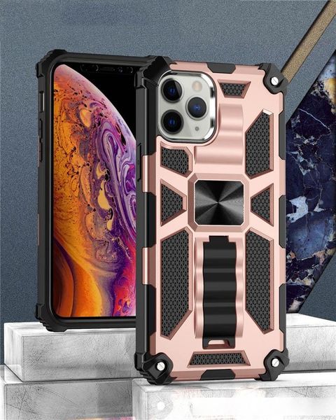 

for motorola moto g fast moto e 2020 g8 power g stylus hybrid armor invisible kickstand magnetic phone case shockproof cover d1