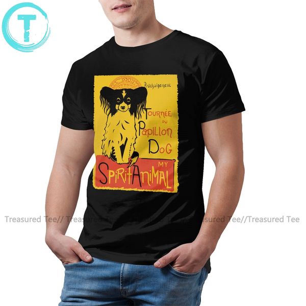

papillon dog t shirt funny papillon cute dog chat t-shirt men cotton tee shirt printed short sleeve 5x tshirt