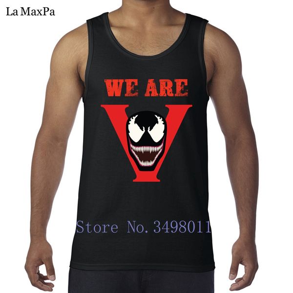 

designer normal we are venom men's tank bodybuilding singlets basic vests men sleeveless quirky sportswear round collar