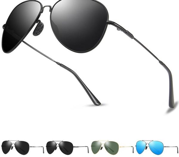 

fashion alloy frame sunglasses polarized pilot eyewear brand drive outdoor sun glasses anti uv 400, White;black