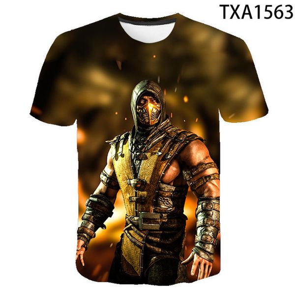 

new mortal kombat clothing street trend fun wild 3d print shirts comics horror kawaii men clothing