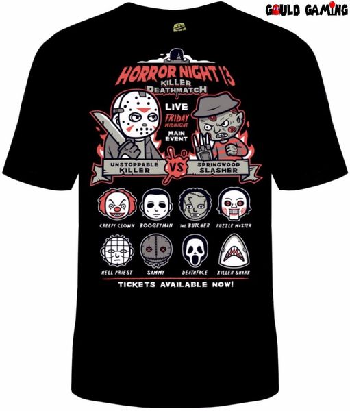 

men t shirt 2019 summer 100% cotton freddy vs jason t-shirt funny friday 13 horror halloween sizes new t shirt