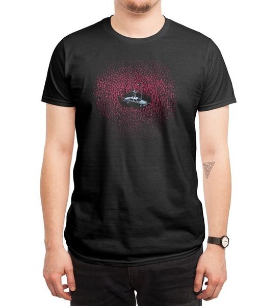 

new men casual printed t shirt the horde short sleeve t-shirts tee