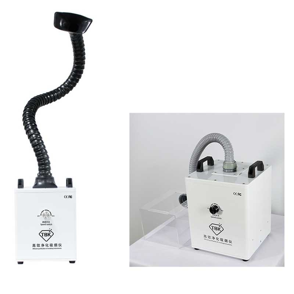 

mini 100w 220v soldering smoke absorber fume extractor knob adjustment air purifier cleaner machine dust clean room