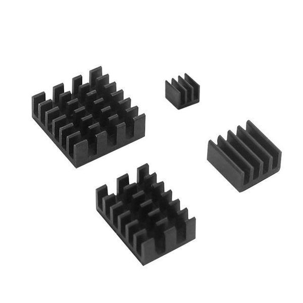

emo board & accessories demo board accessories raspberry pi 4 heat sink aluminum metal heatsink silver golden blue black cooling pad