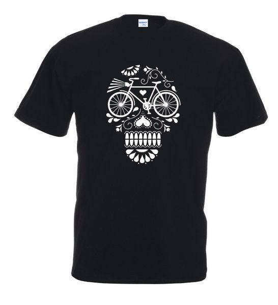 

new 2019 american style summer men shirt designer t shirts maglietta j958 skull biker bicicletta fixed novelty tee shirt
