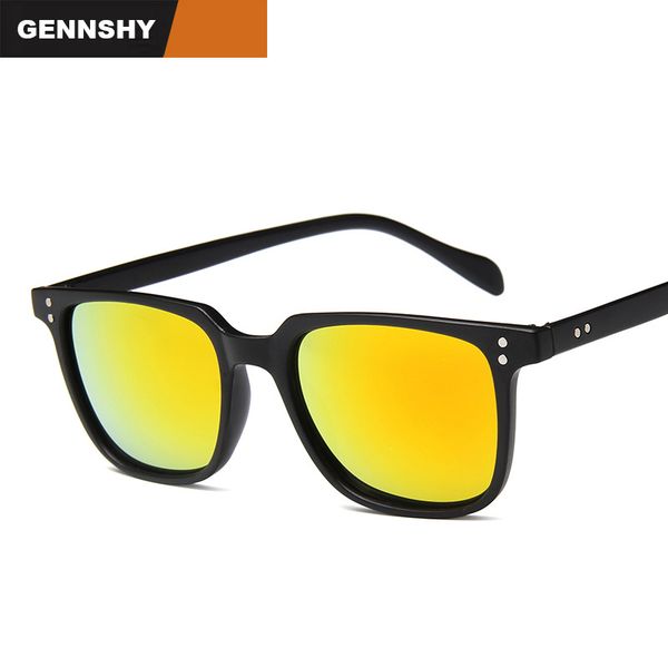 

sunglasses 2021 classic retro men vintage square plastic with nails mirror lenses tortoise frame g15 driving, White;black