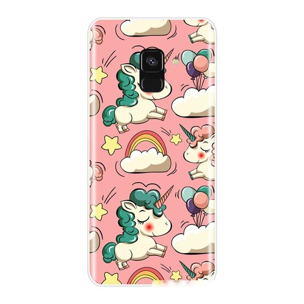 

phone case for samsung galaxy a3 a5 a7 soft silicone tpu cute unicorn back cover for samsung a6 a8 plus case