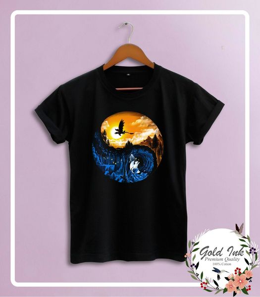 

how to train your dragon the hidden world toothless and light fury t-shirt new