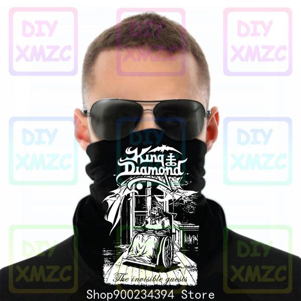 

scarves reprint king diamond the invisible guests bandana black allf755, Blue;gray