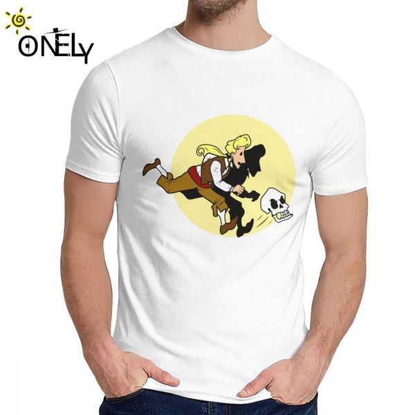

the adventures of guybrush t-shirt fashion crewneck retro cotton us size s-6xl big size short sleeve